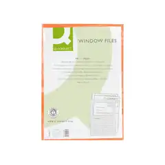 SUBCARPETA CARTULINA Q-CONNECT DIN A4 NARANJA CON VENTANA TRANSPARENTE 120 G/M2 KF15248 53228 SUBCARPETA CARTULINA Q-CONNECT DIN A4 NARANJA CON VENTANA TRANSPARENTE 120 G/M2 KF15248 53228