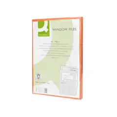 SUBCARPETA CARTULINA Q-CONNECT DIN A4 NARANJA CON VENTANA TRANSPARENTE 120 G/M2 KF15248 53228 SUBCARPETA CARTULINA Q-CONNECT DIN A4 NARANJA CON VENTANA TRANSPARENTE 120 G/M2 KF15248 53228