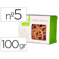 GOMILLAS ELASTICAS Q-CONNECT 100 GR NUMERO 5 50 X 2 MM KF14693 54310