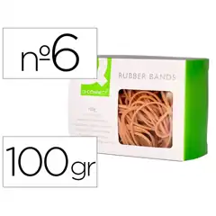 GOMILLAS ELASTICAS Q-CONNECT 100 GR NUMERO 6 60 X 2 MM KF14694 54311
