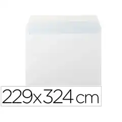 SOBRE LIDERPAPEL N 14 BLANCO DIN C4 229X324 MM TIRA SILICONA PAQ 25UDS SB83 58634