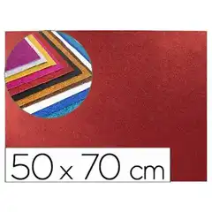 GOMA EVA CON PURPURINA LPP 50X70CM 60G/ M2 ESPESOR 2MM ROJO GE63 58656