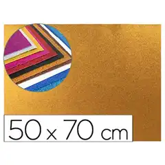 Material GOMA EVA CON PURPURINA LPP 50X70CM 60G/ M2 ESPESOR 2 MM NARANJA PAQ.10UDS GE66 58659