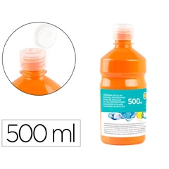TEMPERA LIQUIDA LIDERPAPEL ESCOLAR 500 ML NARANJA TP05 59196