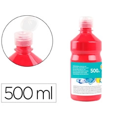 TEMPERA LIQUIDA LIDERPAPEL ESCOLAR 500 ML ROJO TP10 59201
