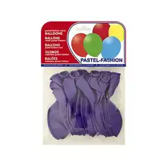 GLOBO 100% LATEX BIODEGRADABLE PASTEL LILA BOLSA DE 20 UDS 26013 (20013) 63222