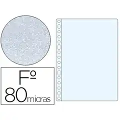 FUNDA MULTITALADRO ESSELTE Fº PP 80 MC 16 TALADROS PIEL DE NARANJA CAJA 100 UDS 46134 63968
