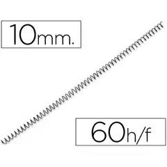 Material ESPIRAL METALICO Q-CONNECT 56 4:1 10MM 1MM CAJA 200 UDS 64051