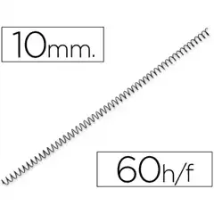 Material ESPIRAL METALICO Q-CONNECT 64 5:1 10MM 1MM CAJA DE 200 UNIDADES 64070 KF04429