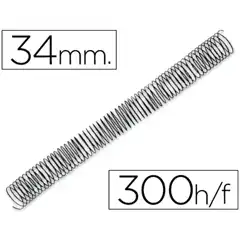 ESPIRAL METALICO Q-CONNECT 64 5:1 34MM 1,2MM CAJA DE 25 UDS KF04441 64082
