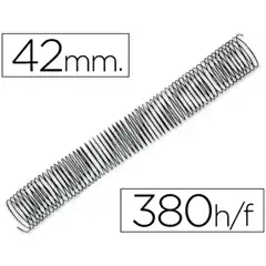 Material ESPIRAL METALICO Q-CONNECT 64 5:1 42MM 1,2MM CAJA DE 25 UDS KF04460 64084