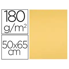 CARTULINA LIDERPAPEL 50X65 CM 180 GR ORO UNIDAD CT40 67845