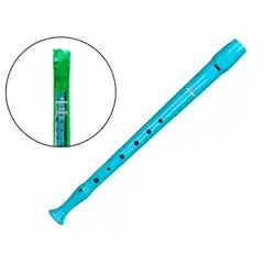 FLAUTA HOHNER 9508 COLOR CELESTE FUNDA VERDE Y TRANSPARENTE B95084LB 67870