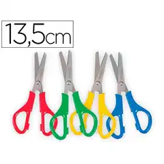 TIJERA ESCOLAR LIDERPAPEL PARA ZURDOS 13,5 CM UNIDAD TI11 68196
