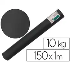 PAPEL KRAFT VERJURADO LIDERPAPEL NEGRO ANCHO 1 MT LOMGITUD 150 MT GRAMAJE 65 GR PESO 10 KG PK60 68203