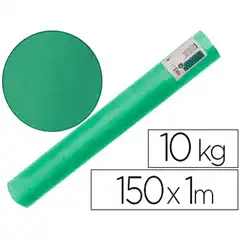 PAPEL KRAFT VERJURADO LIDERPAPEL VERDE MUSGO ANCHO 1 MT LONGITUD 150 MT GRAMAJE 65 GR PESO 10 KG PK64 68207