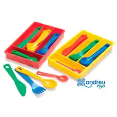 JUEGO DANTORY CUBERTERIA 4 SERVICIOS 17 PIEZAS 11,5X18,5X2,5 CM 014230 68252