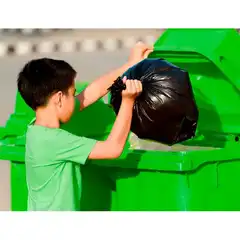 PAPELERA CONTENEDOR Q-CONNECT PLASTICO VERD 100L CON TAPA Y RUEDAS 750X470X370MM KF1654 72481 PAPELERA CONTENEDOR Q-CONNECT PLASTICO VERD 100L CON TAPA Y RUEDAS 750X470X370MM KF1654 72481