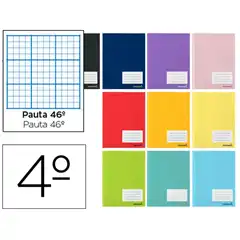 LIBRETA LIDERPAPEL SMART A5 32 HJ 60 G/M2 RAYADO Nº 46 COLORES SURTIDOS LB57 72698