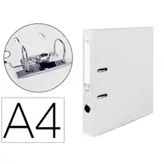 Material ARCHIVADOR DE PALANCA LIDERPAPEL A4 DOCUMENTA FORRADO PVC CON RADO LOMO 52MMBLANCO COMPRESOR METALICO AY18 72786