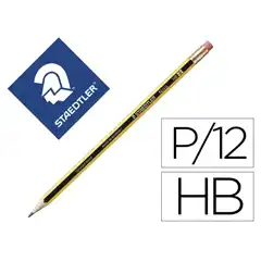 LAPICES DE GRAFITO STAEDTLER NORIS CON GOMA UNIDAD 73093 LAPICES DE GRAFITO STAEDTLER NORIS CON GOMA UNIDAD 73093