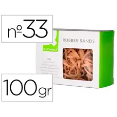 GOMILLAS ELASTICAS Q-CONNECT 100 GR NUMERO 33 90 X 3 MM KF10591 73400