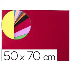 GOMA EVA LIDERPAPEL 50X70CM 60G/M2 ESPESOR 2MM TEXTURA TOALLA ROJO GE11 75128
