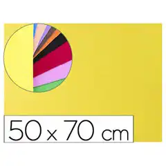GOMA EVA LIDERPAPEL 50X70CM 60G/M2 ESPESOR 2MM TEXTURA TOALLA AMARILLO GE15 75132