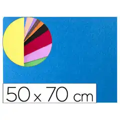 GOMA EVA LIDERPAPEL 50X70CM 60G/M2 ESPESOR 2MM TEXTURA TOALLA AZUL GE17 75134