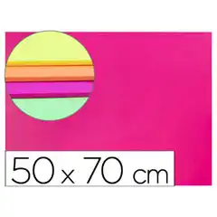 GOMA EVA LIDERPAPEL 50X70CM 60G/M2 ESPESOR 2MM FLUOR ROSA GE22 75139
