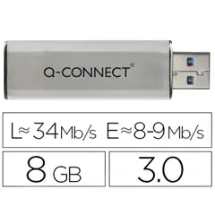 MEMORIA USB Q-CONNECT FLASH 8 GB 3.0 KF16368 75564
