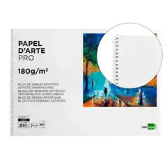 Material BLOC DIBUJO LIDERPAPEL ARTISTICO ESPIRAL 460X325MM 20 HJ 180GR/M2 SIN RECUADRO PERFORADO DA13 75626