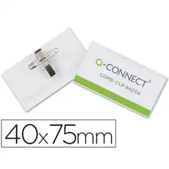 IDENTIFICADOR Q-CONNECT CON PINZA E IMPERDIBLE KF17457 40X75 MM KF17457 78823