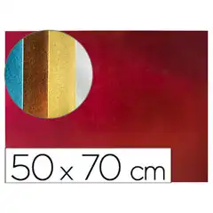 Material GOMA EVA LIDERPAPEL 50X70 CM ESPESOR 2 MM METALIZADA ROJO GE90 79230