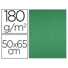 CARTULINA LIDERPAPEL 50X65 CM 180G/M2 VERDE NAVIDAD PAQ. DE 25 HJ CX73 79461