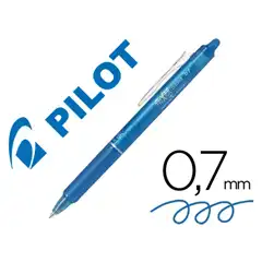 Material BOLIGRAFO PILOT FRIXION CLICKER BORRABLE 0,7 MM COLOR AZUL CLARO EN BLISTER 79622