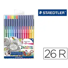 Material ROTULADORES STAEDTLER TRIPLUS COLOR EDICION JOHANNA BASFORD 26 COLORES 323 TB26 JB 79661
