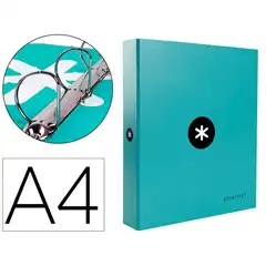 Material CARPETA 4 ANILLAS 40 MM MIXTAS LIDERPAPEL ANTARTIK Fº FORRADA CORAL AW62 88855