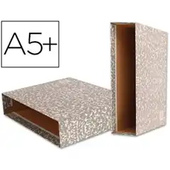CAJA ARCHIVADOR LIDERPAPEL CLASSIC RED CUARTO APAISADO GRIS CZ05 95102