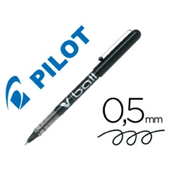 ROTULADOR PILOT ROLLER V-BALL NEGRO 0.5 MM 99130