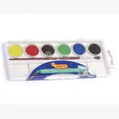 ACUARELA JOVI 6 COLORES ESTUCHE DE PLASTICO 45
