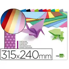 BLOC TRABAJOS MANUALES LPP CARTULINA 240X315MM 10 HJ COLORES SURTIDOS 757