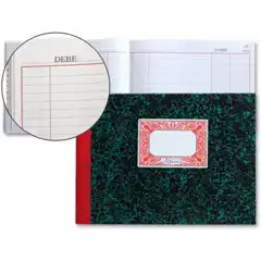 LIBRO MIQUELRIUS CARTONE 3085 4º 100 HJ -DEBE HABER- APAISADO 2553