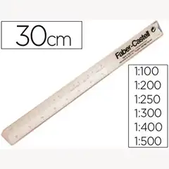 ESCALA FABER-CASTELL PLASTICO 853-B 30 CM. 2853