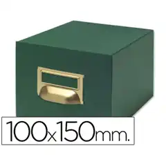 Material FICHERO FICHAS TELA VERDE 500 FICHAS N.3 TAMAÑO 100X150 MM 3596