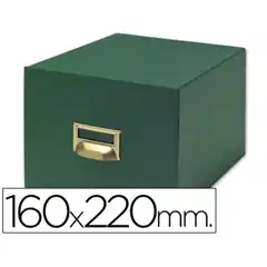 Material FICHERO FICHAS TELA VERDE 1000 FICHAS N.5 TAMAÑO 160X220 MM 3598