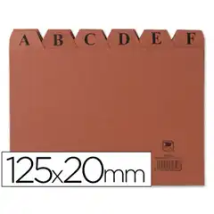 Material INDICE FICHERO CARTON Nº 4 TAMAÑO 125X20 3815