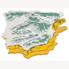 PLANTILLA PLASTICO MAPA ESPAÑA-BOLSA DE 3 22X18 CM 4915