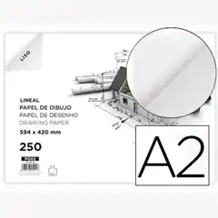 PAPEL DIBUJO MARCA MAYOR DIN A2 HOJA CAJA 250 UDS 5441