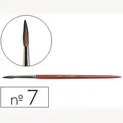 Material PINCELES ACUARELA LPP Nº 7 -VIROLA CROMADA PELO ENGOMADO 5971